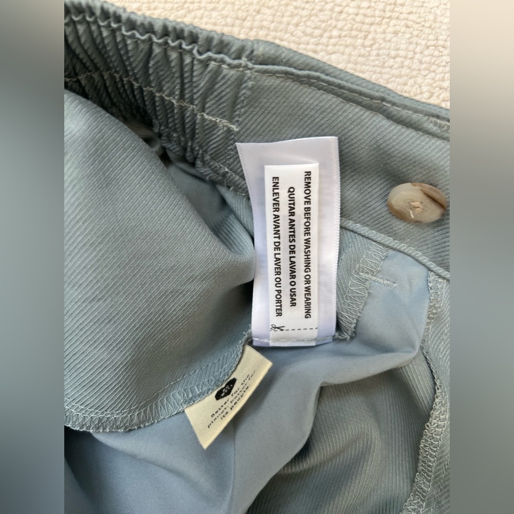 🆕Madewell Women’s The Neale Straight-Leg Pant in Drapeweave Overcast(Blue)Size 2 - Picture 14 of 16